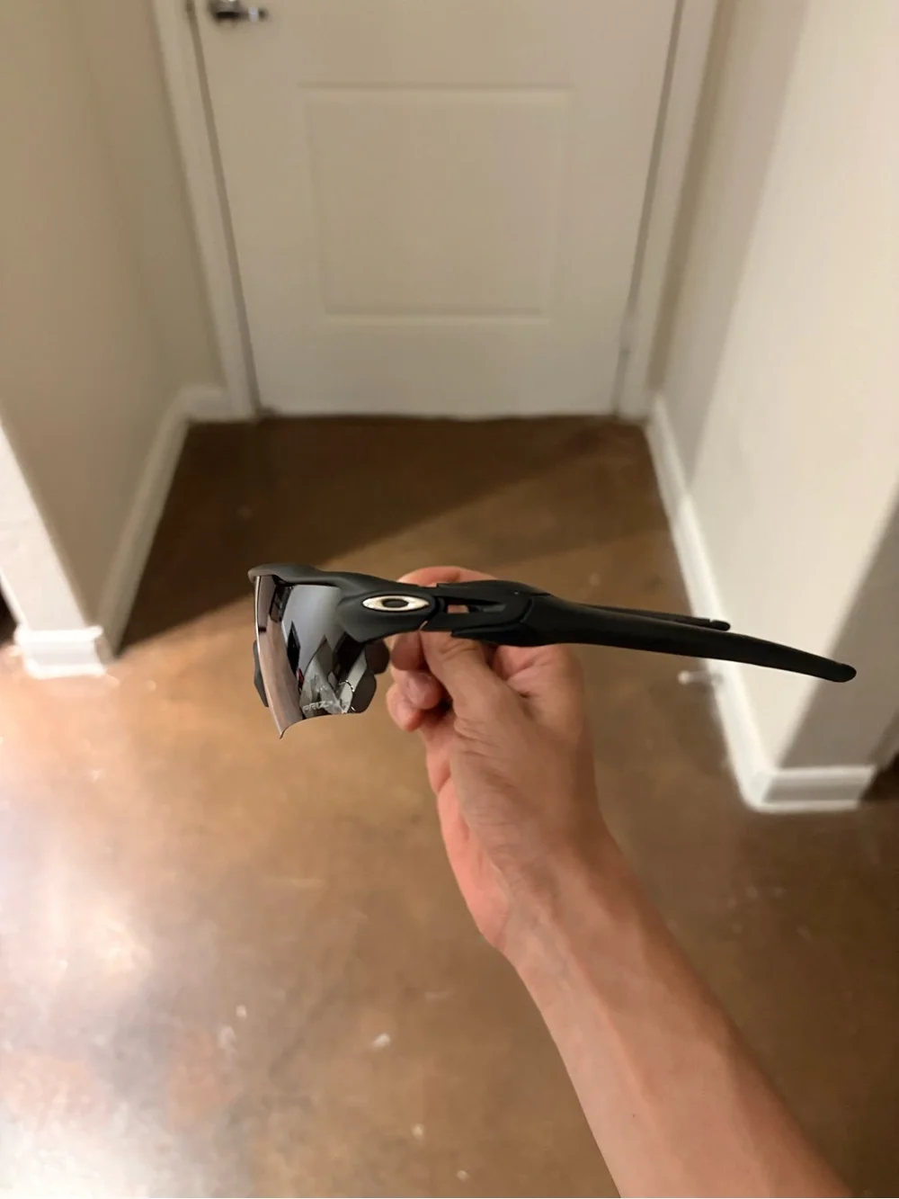 Oakley Black Frame Sunglasses with Dark Smoke Lenses